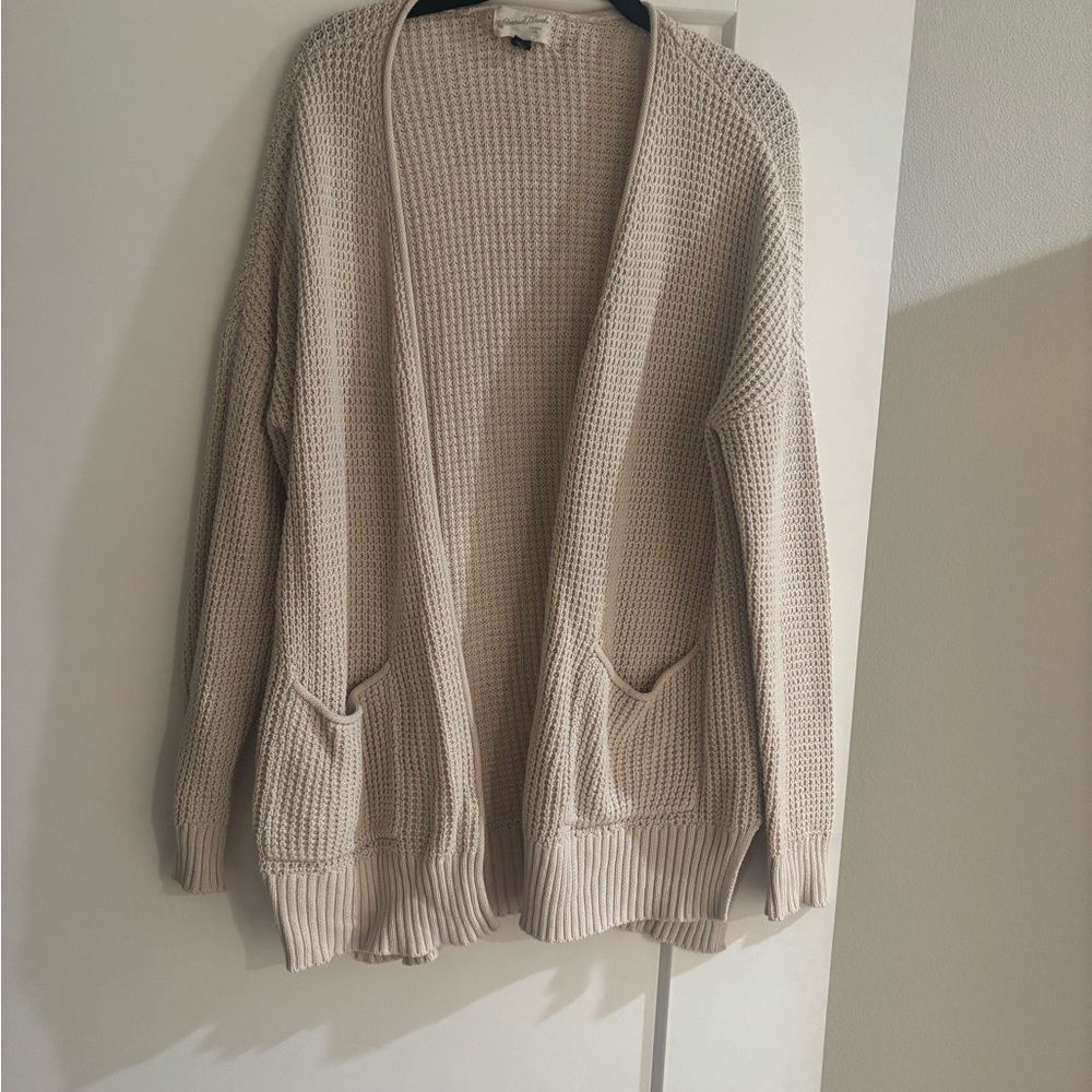 Universal thread Cream Open-Front Women's Sweater